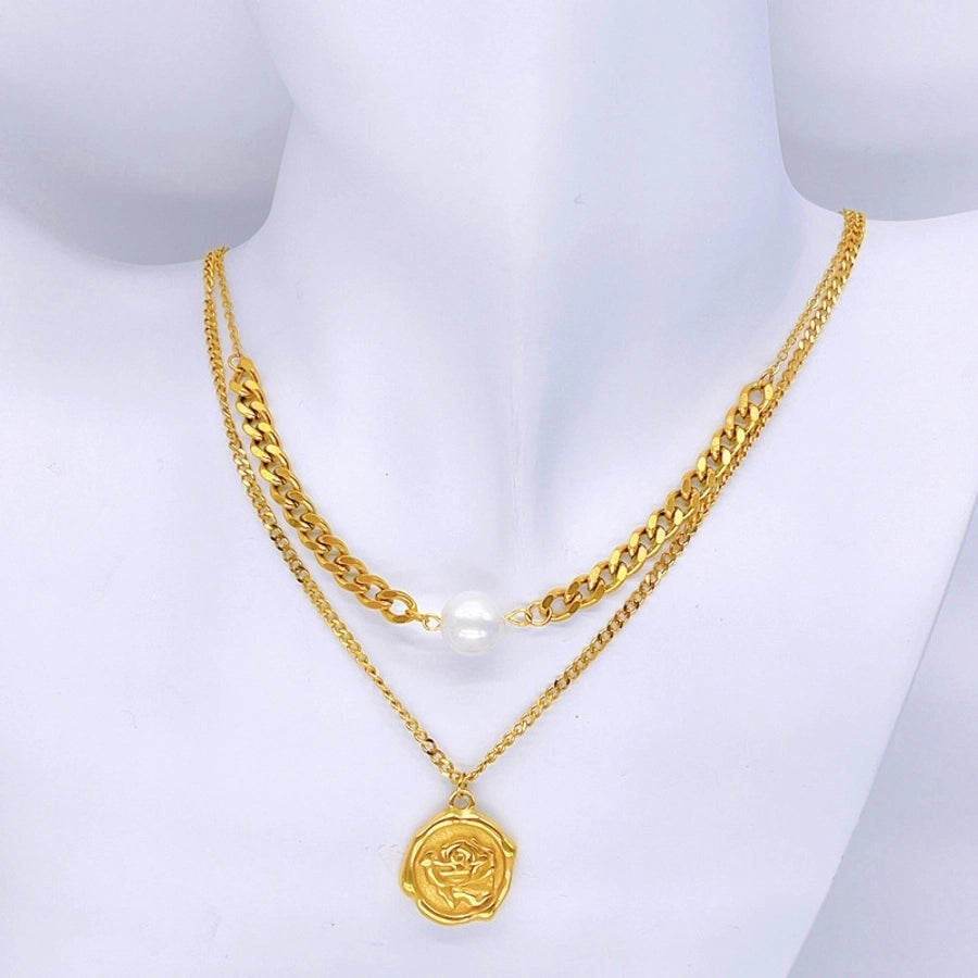 Layered Flower Necklace