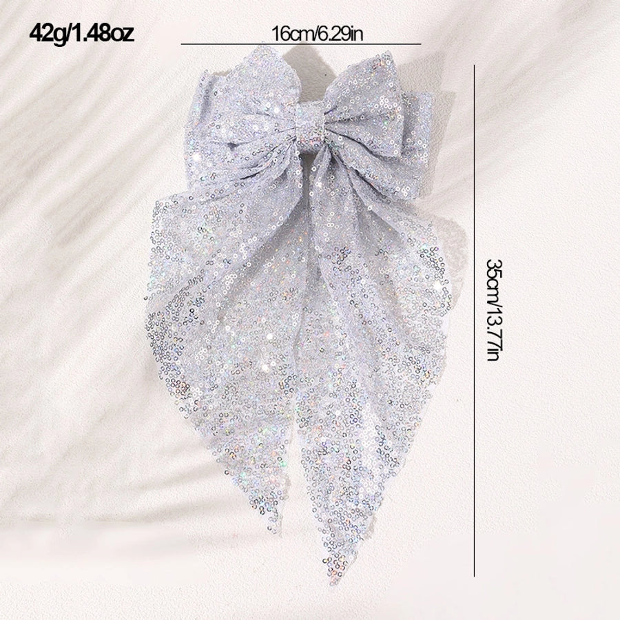 Sequins Bow Hair Clip