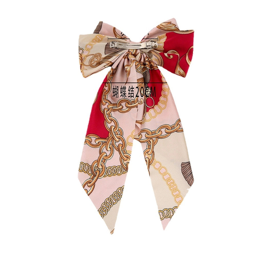 Printed Bow Knot Hairclip