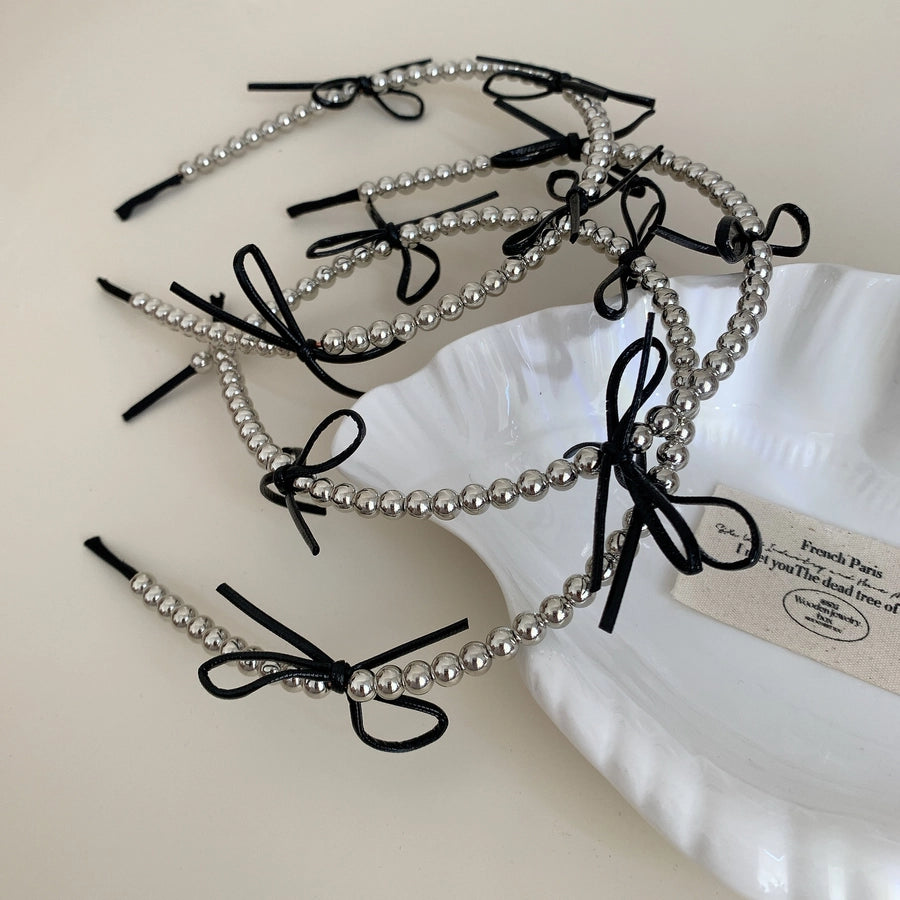 Bow Knot Bead Hair Band