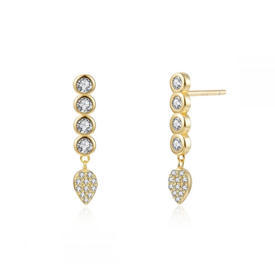 Pink Heart Drop Earrings