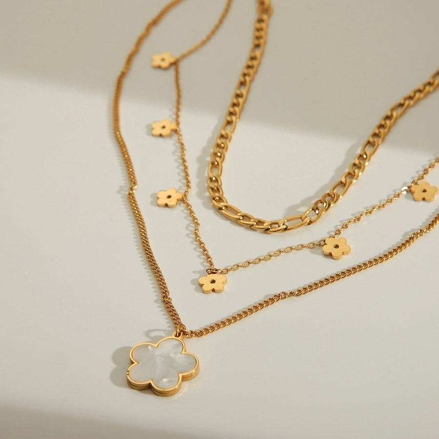 Layered Flower Necklace