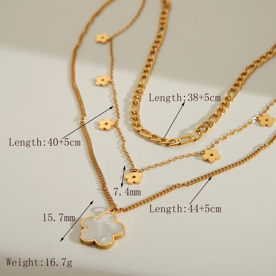 Layered Flower Necklace