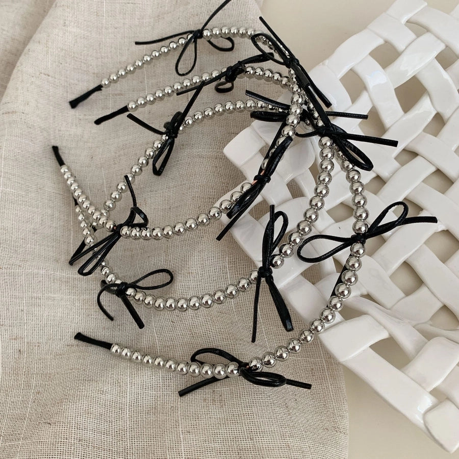 Bow Knot Bead Hair Band
