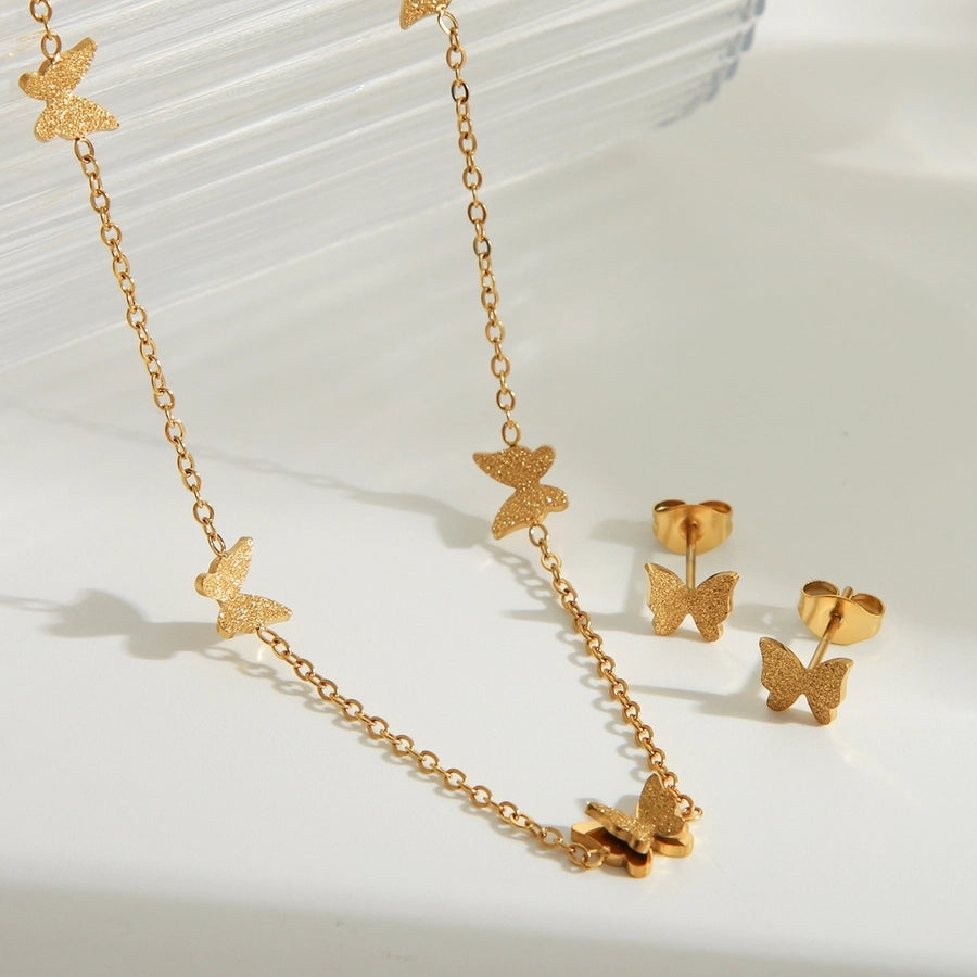 Gold Butterfly Collection (18K Gold Plated)