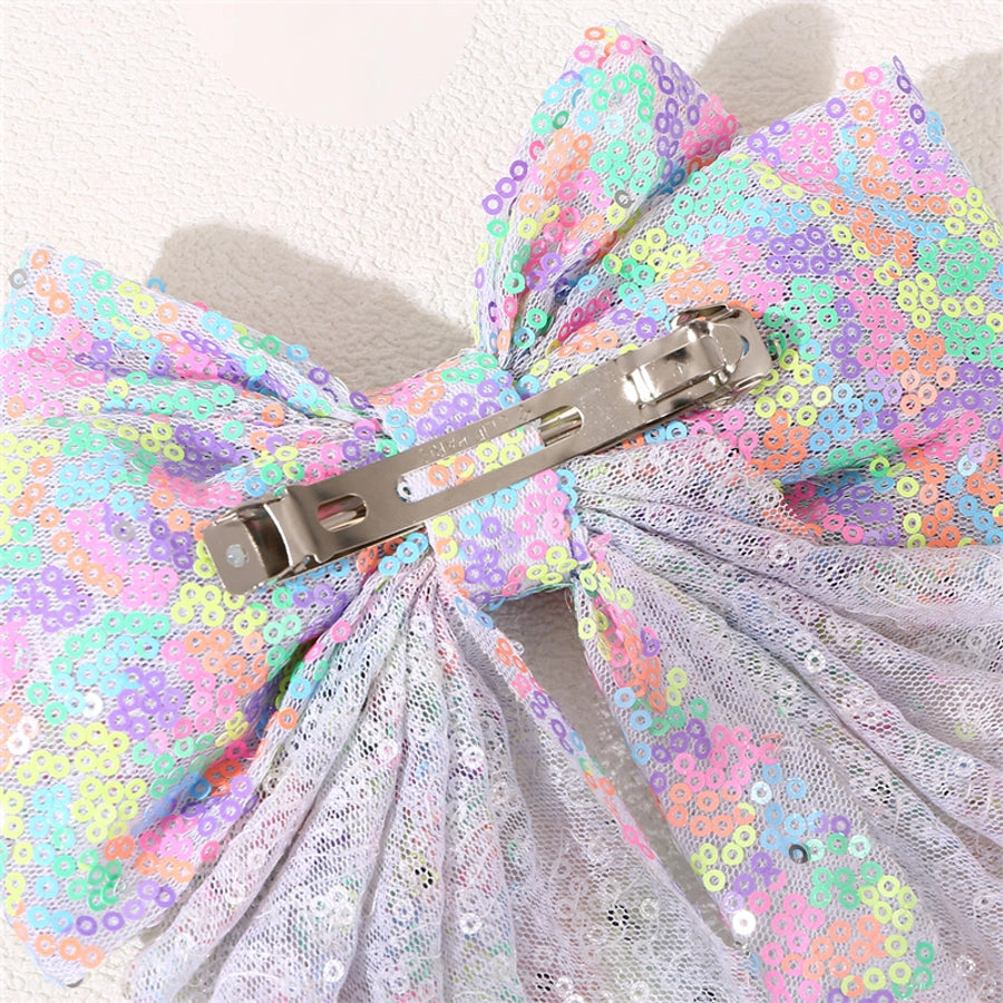 Sequins Bow Hair Clip