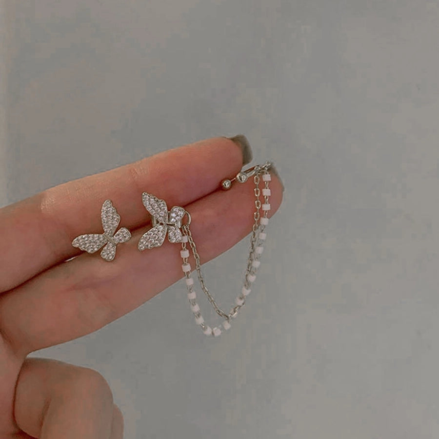 Butterfly Chain Earring Set