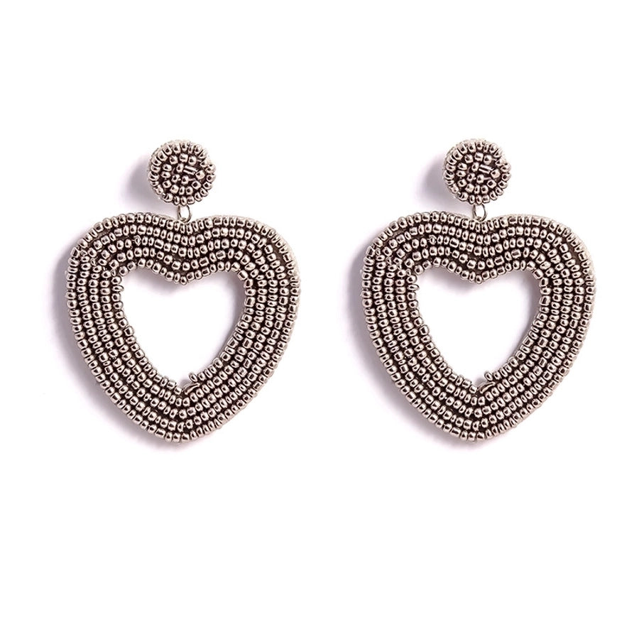 Beaded Inlaid Earrings