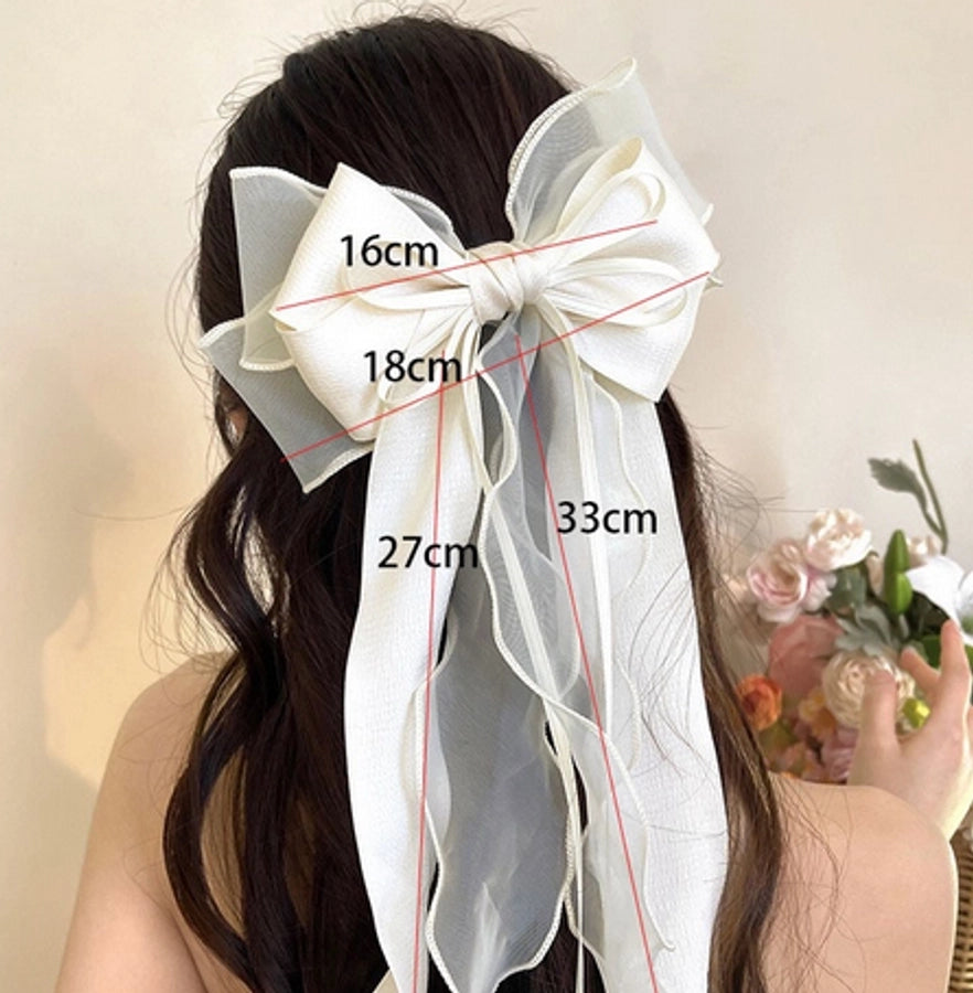Bow Knot Cloth Hair Clip
