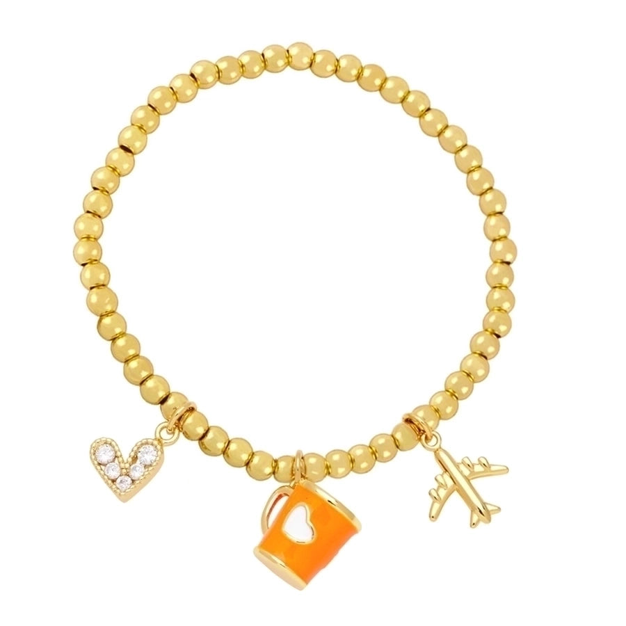 Espresso bead bracelet