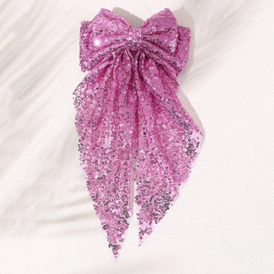 Sequins Bow Hair Clip