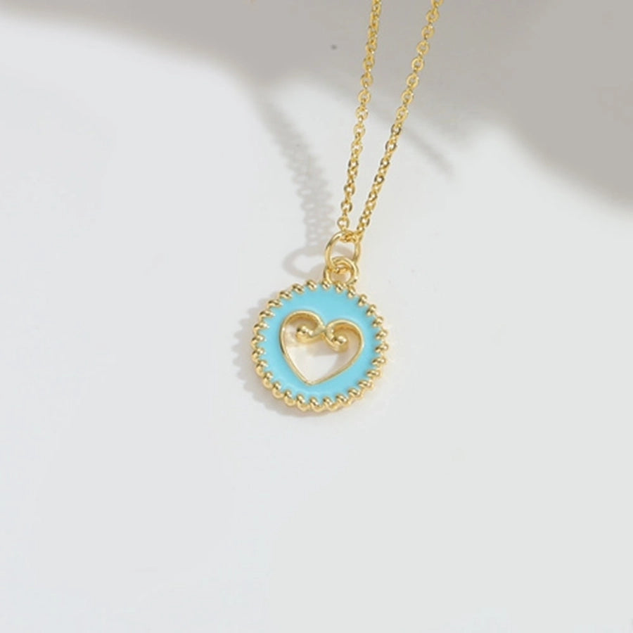 Sun Moon Elk Zircon Pendant Necklace (14K Gold Plated)