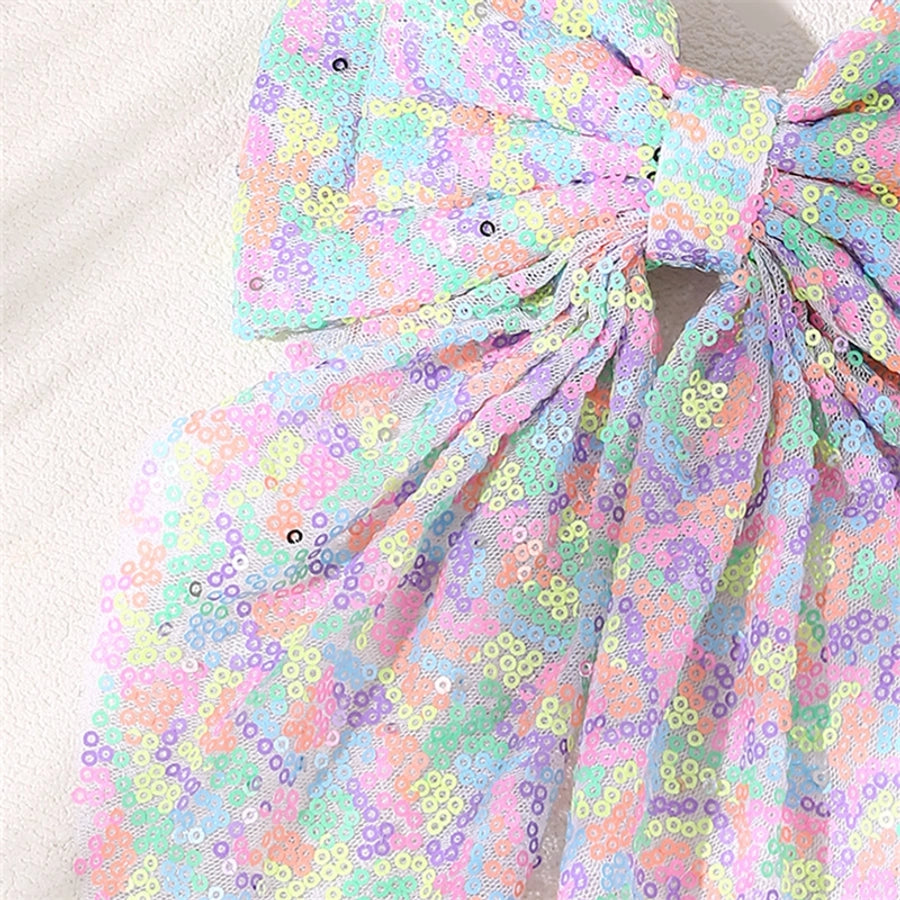 Sequins Bow Hair Clip