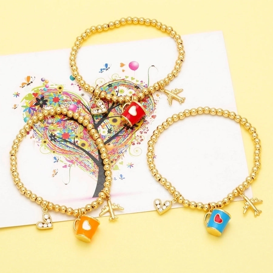 Espresso bead bracelet