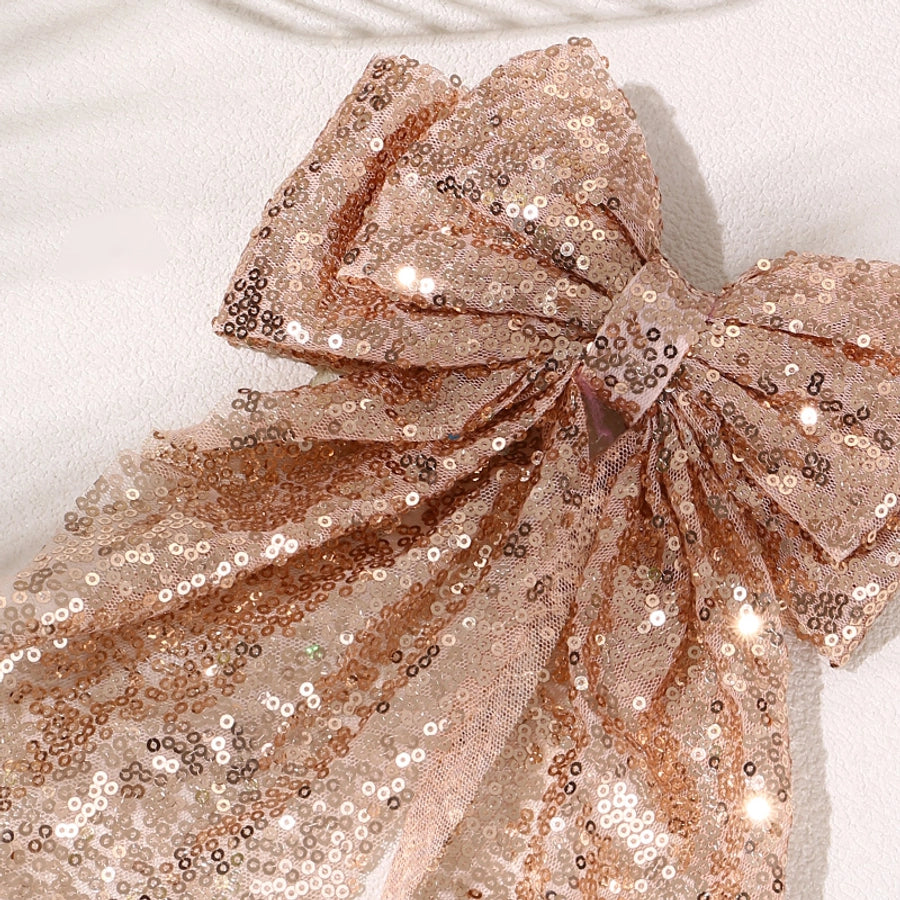 Sequins Bow Hair Clip
