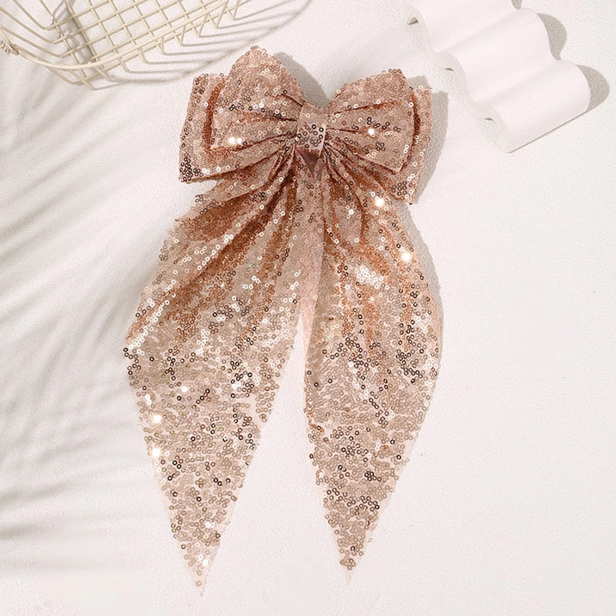 Sequins Bow Hair Clip