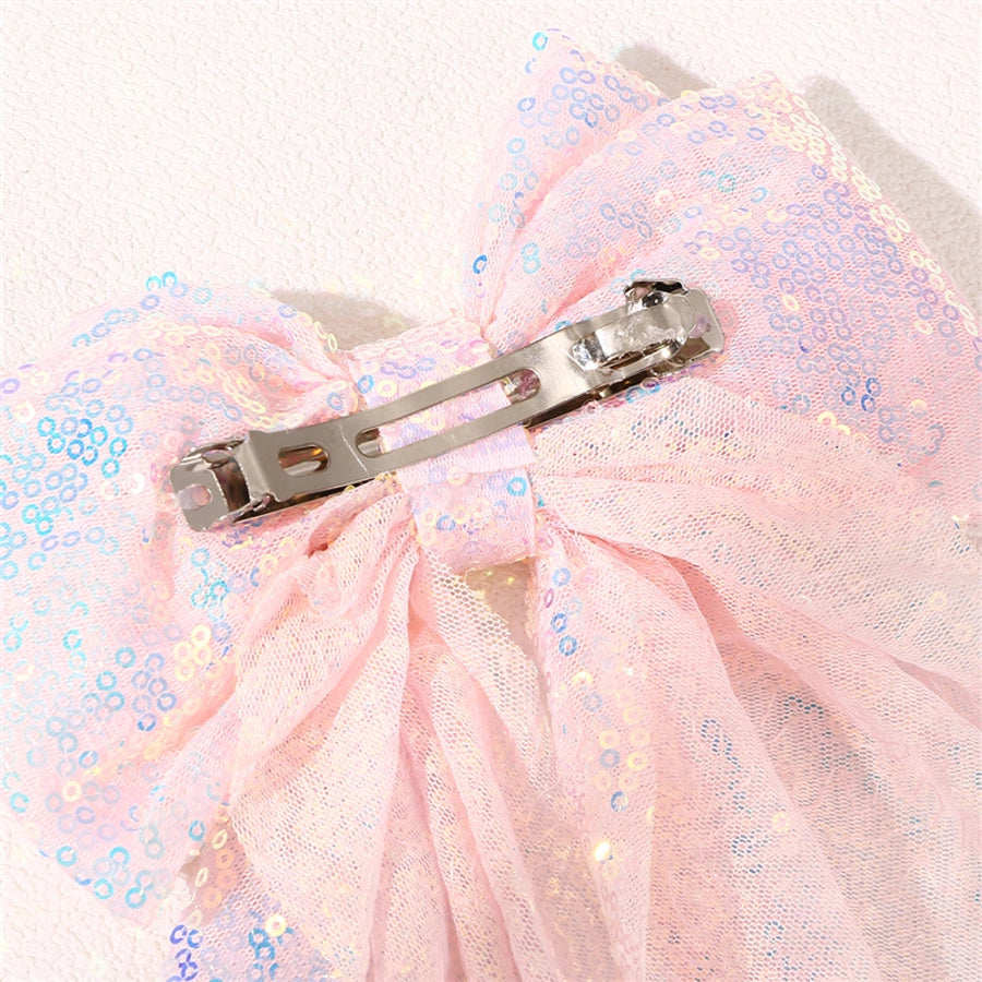Sequins Bow Hair Clip