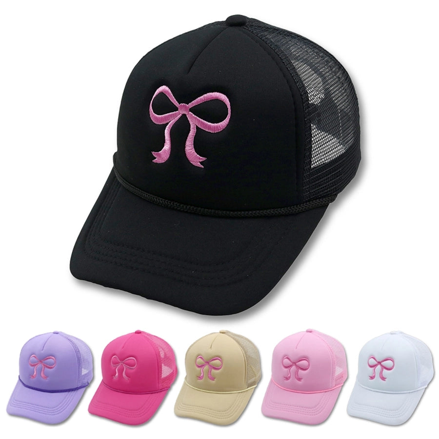 Bow Embroidery Cap