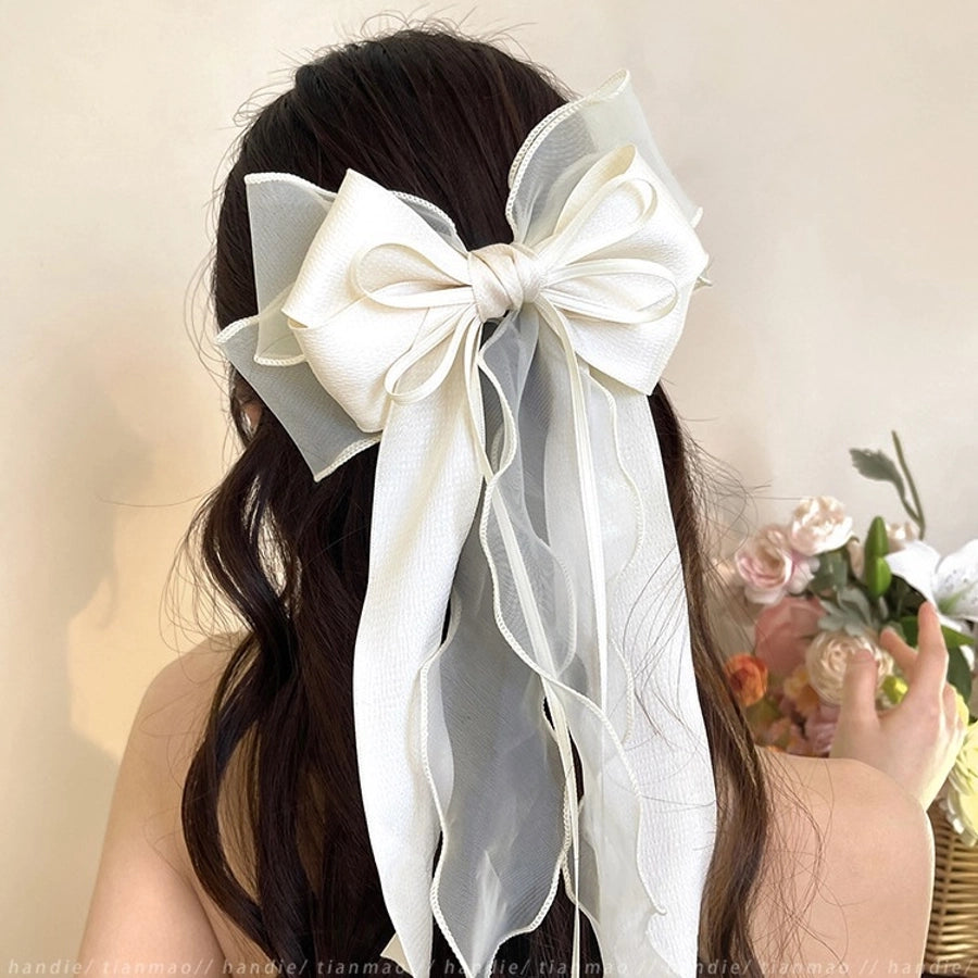 Bow Knot Cloth Hair Clip