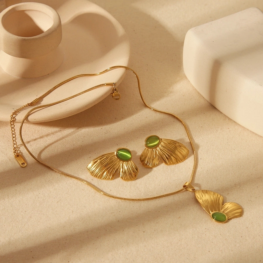 Butterfly Jewelry Set (18K Gold Plated)