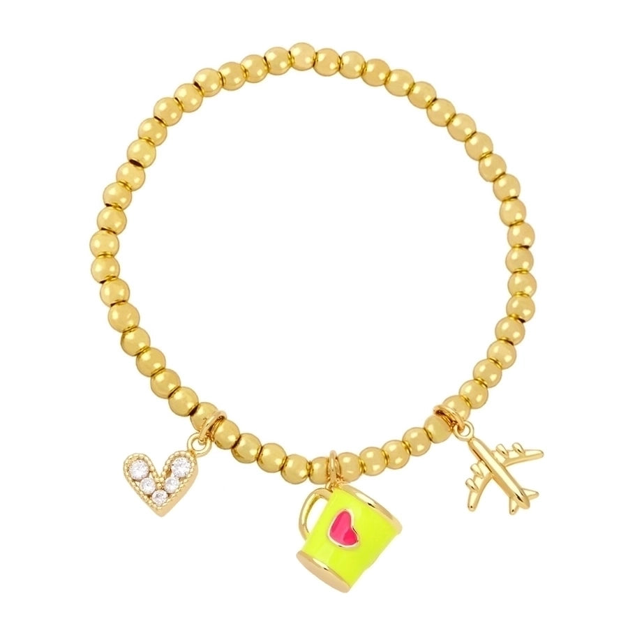 Espresso bead bracelet