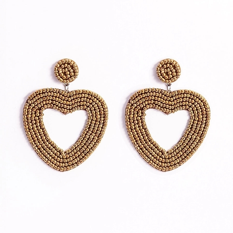 Beaded Inlaid Earrings