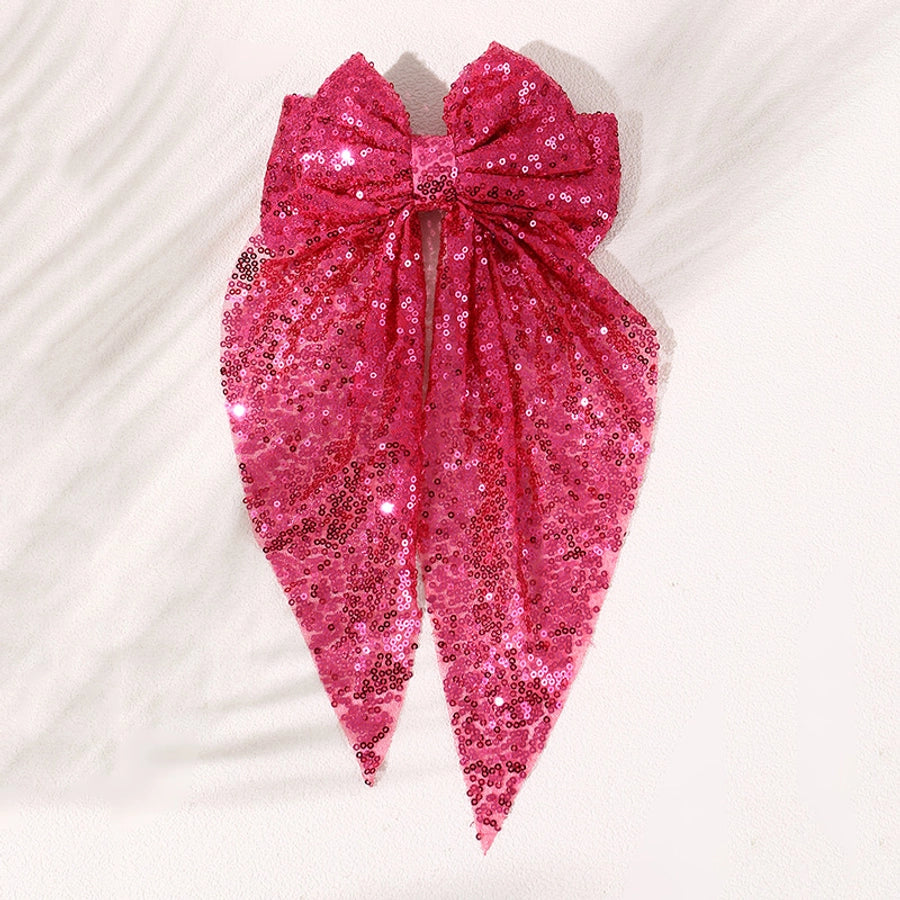 Sequins Bow Hair Clip