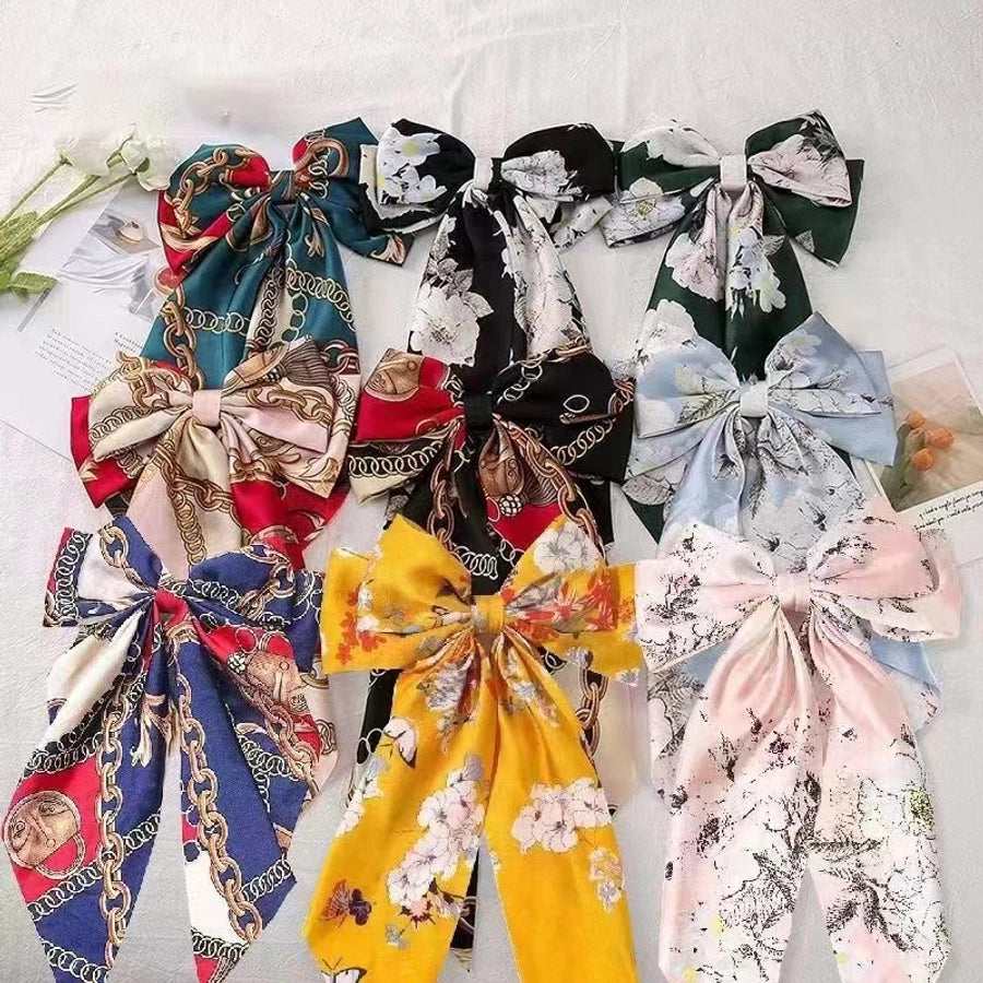 Printed Bow Knot Hairclip