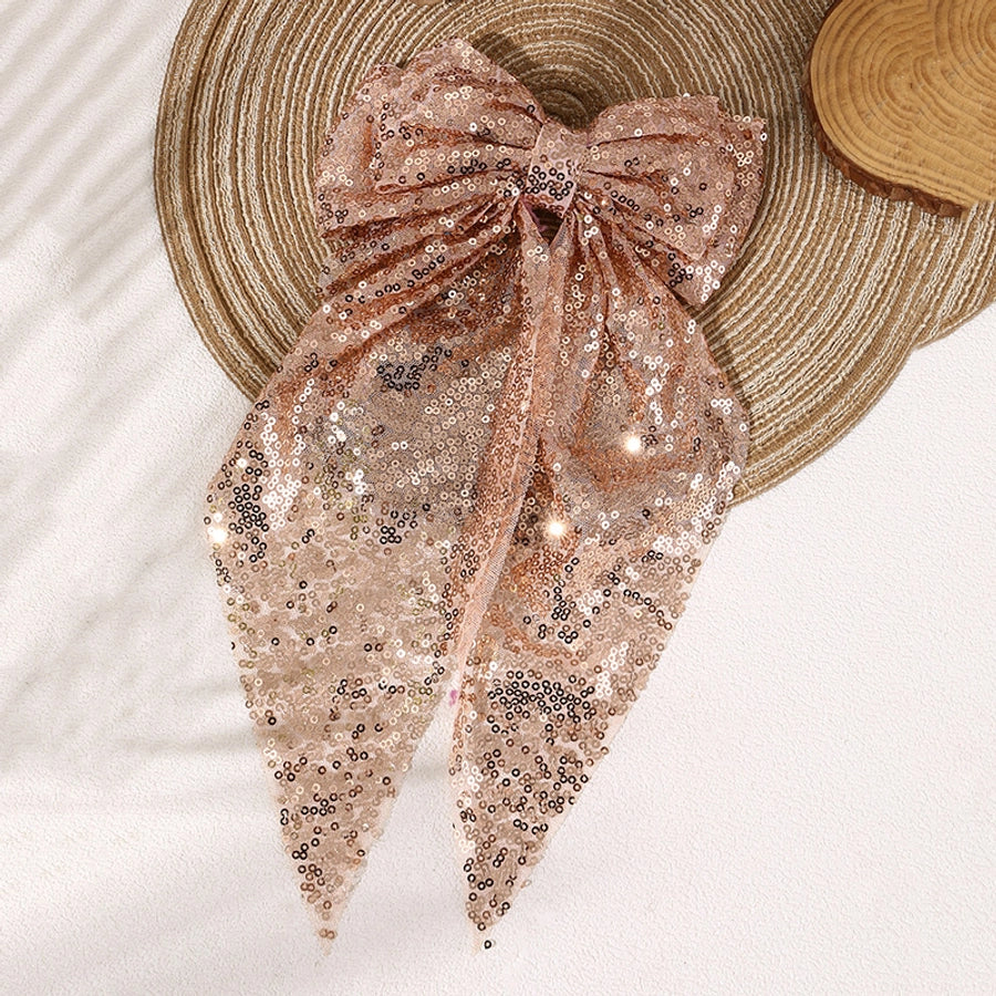 Sequins Bow Hair Clip