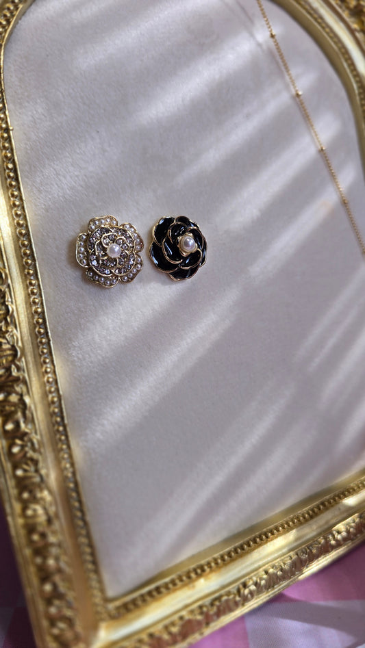 Camelia Flower Earrings