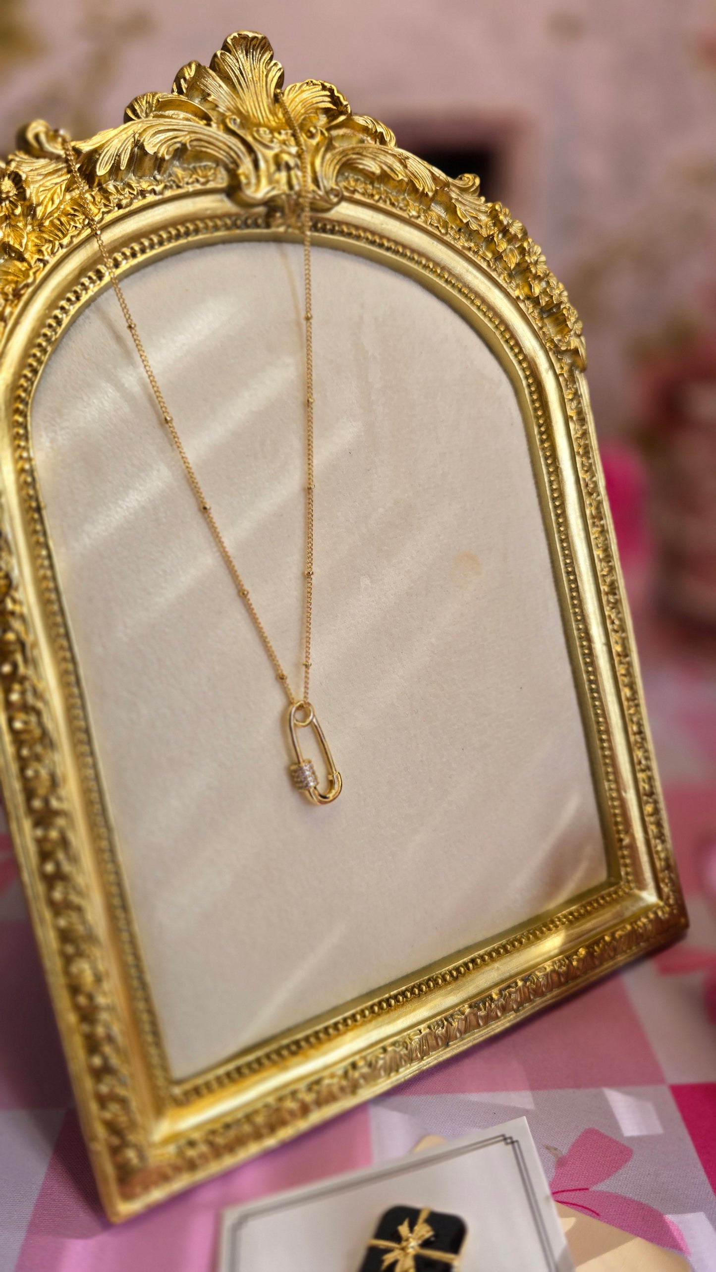 Safety Pin Necklace (18k Gold plated)