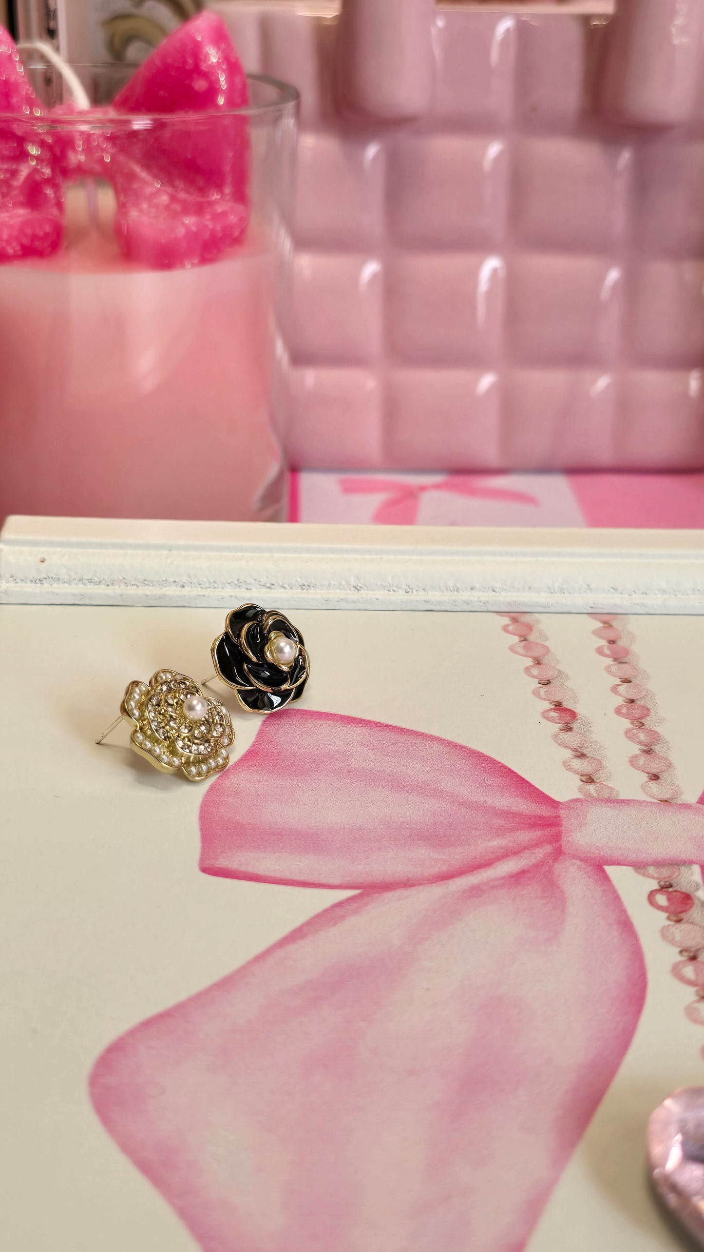 Camelia Flower Earrings